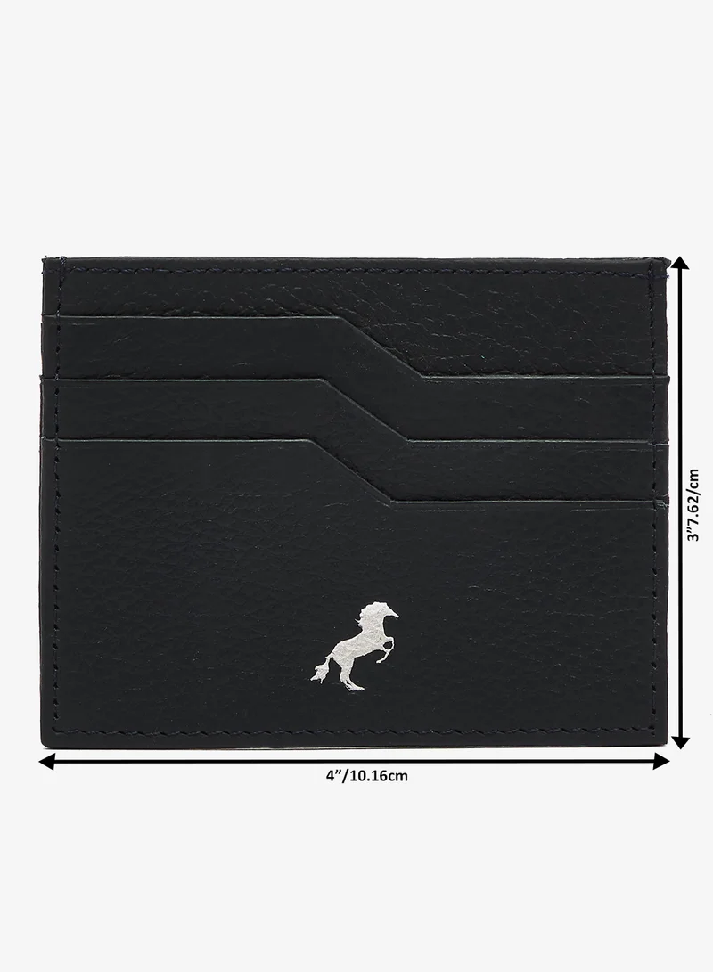 Robert Wood  Genuine Leather Horse Logo Card Holder. for Men | Best Price UAE